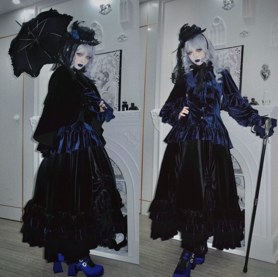 Duchess Ravenna ブラウス(ベルベットver.)【Evegie】