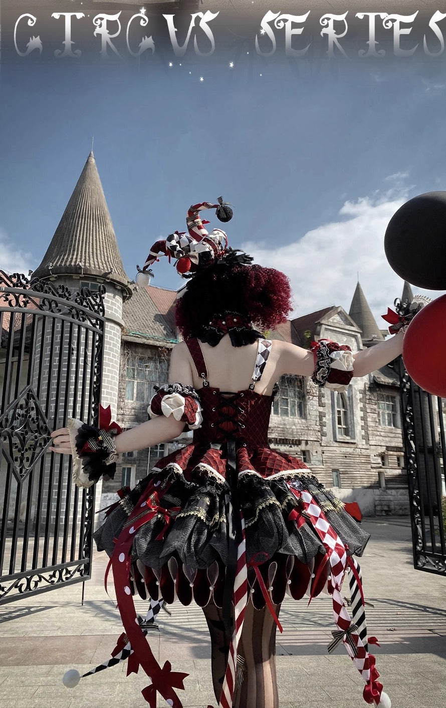 【受注予約~12/24】K.Q.Fサーカス団 フルセット(ブラック×レッド)【咩耶】