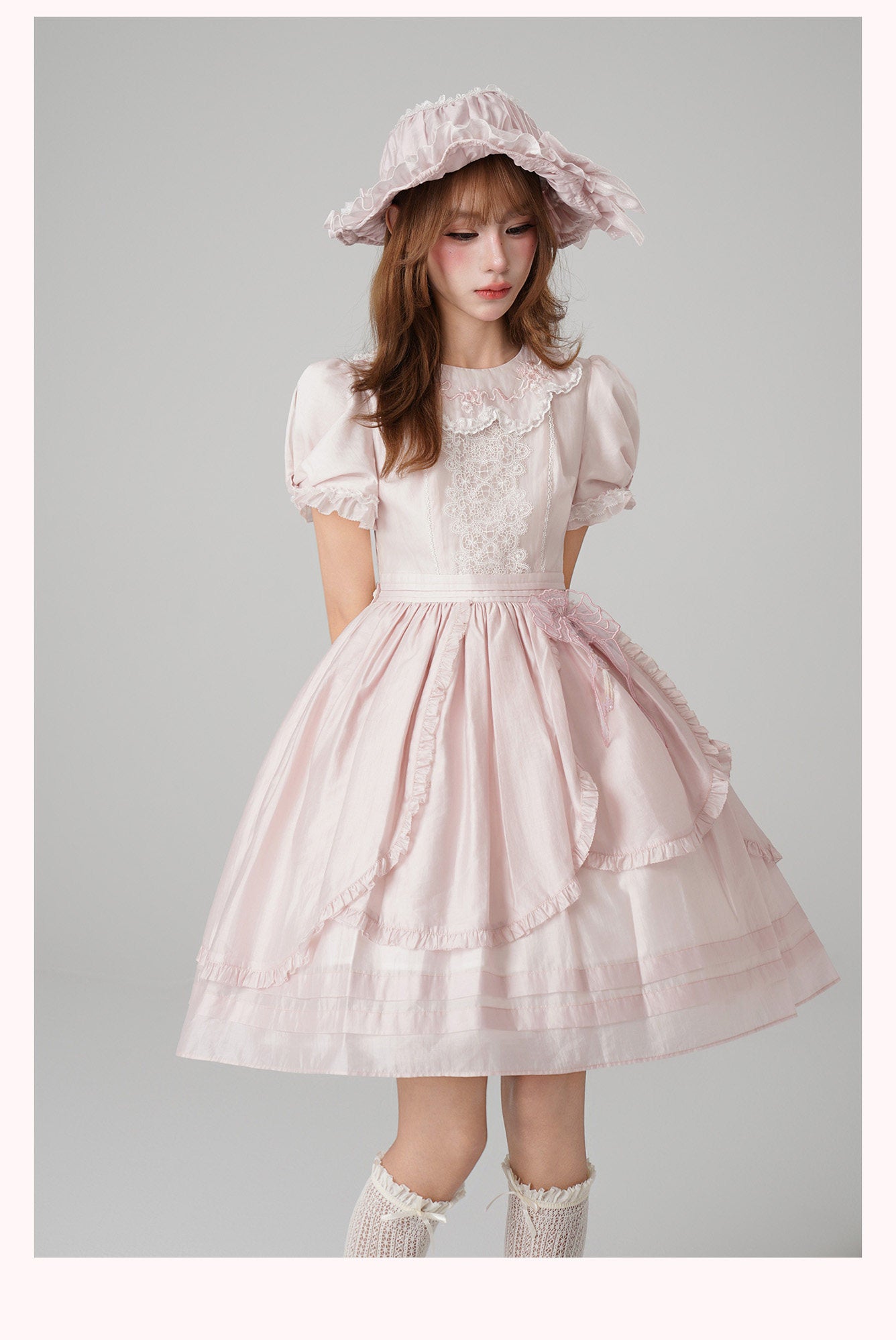 【受注予約~1/29】浮桜 ワンピース・ジャンパースカート【LizBird】