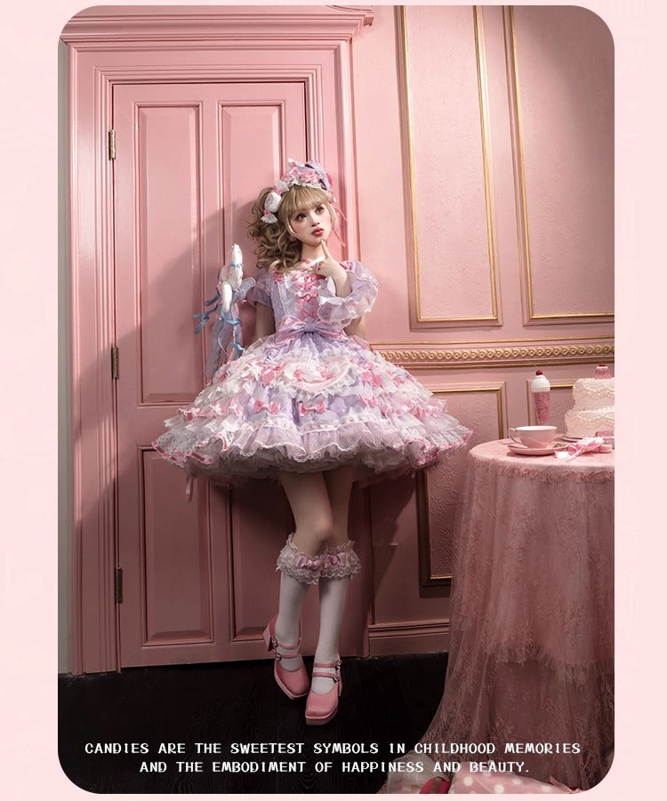 【受注予約~12/8】Candy Wrapper ワンピース【花与珍珠匣】