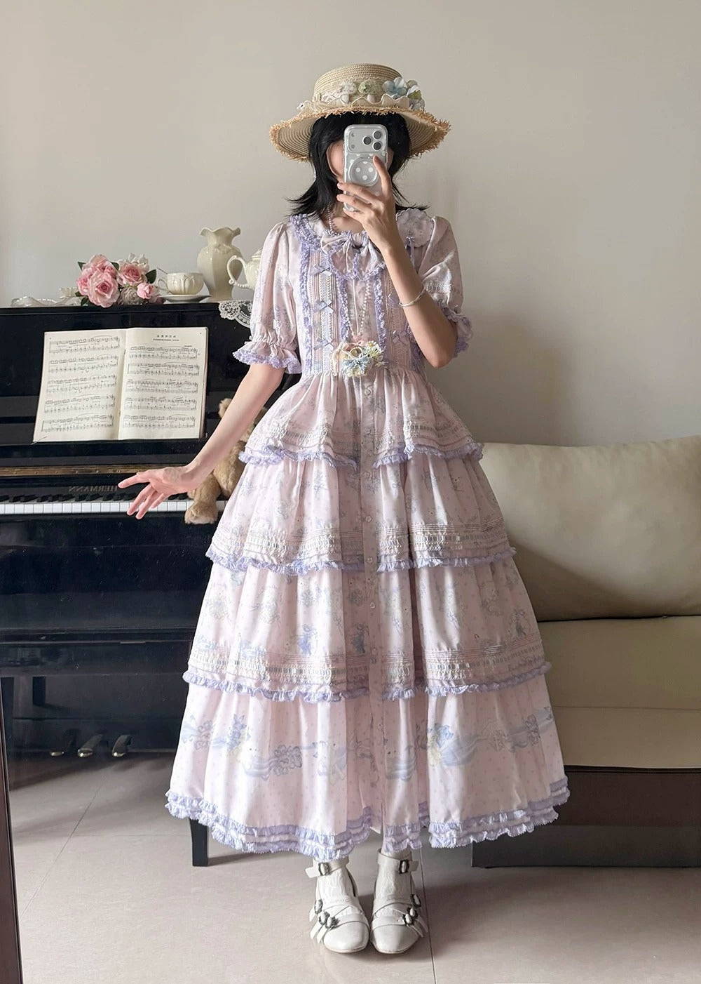 【受注予約~6/11】Blossom Lamb ワンピース(タイプ1)【Miss Point】