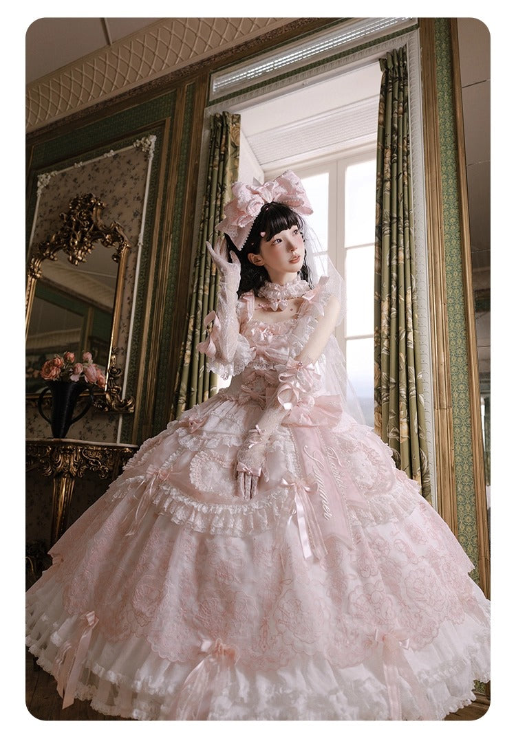 【受注予約~8/28】Strawberry momo Party ジャンパースカートセット(ウェディングver.)【仲夏物語】