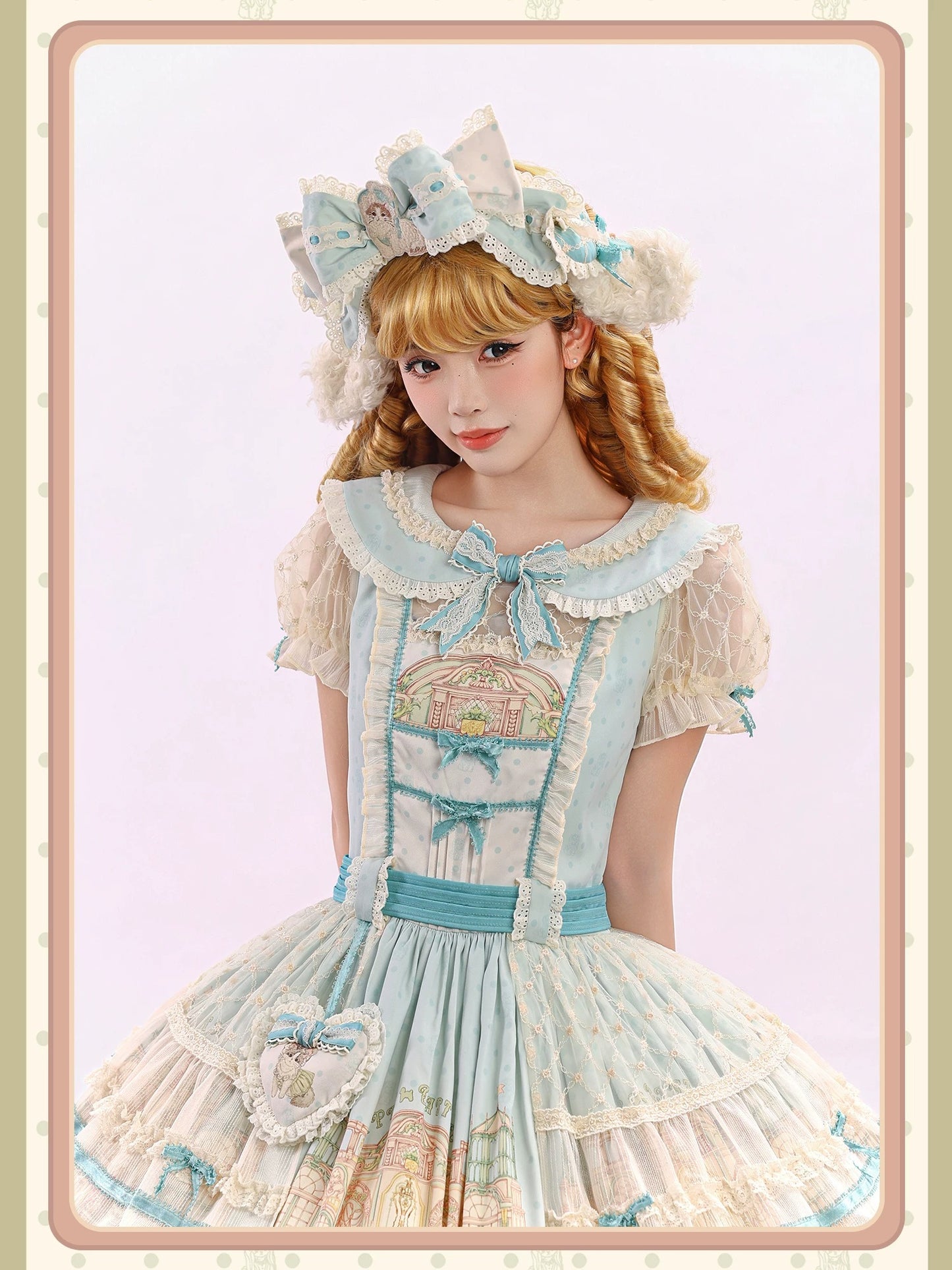 【受注予約~9/6】Fluffy Cat Castle ワンピース・ジャンパースカート【Alice Girl】