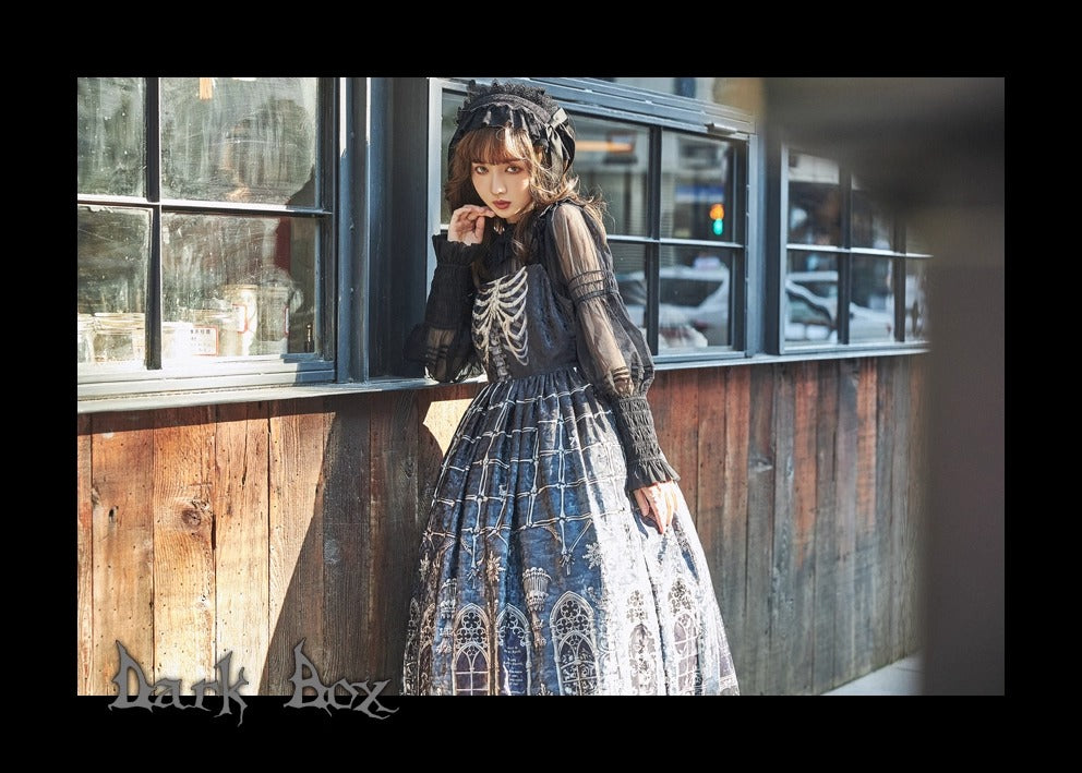 【受注予約~11/10】Ossuary ジャンパースカート【Dark Box】