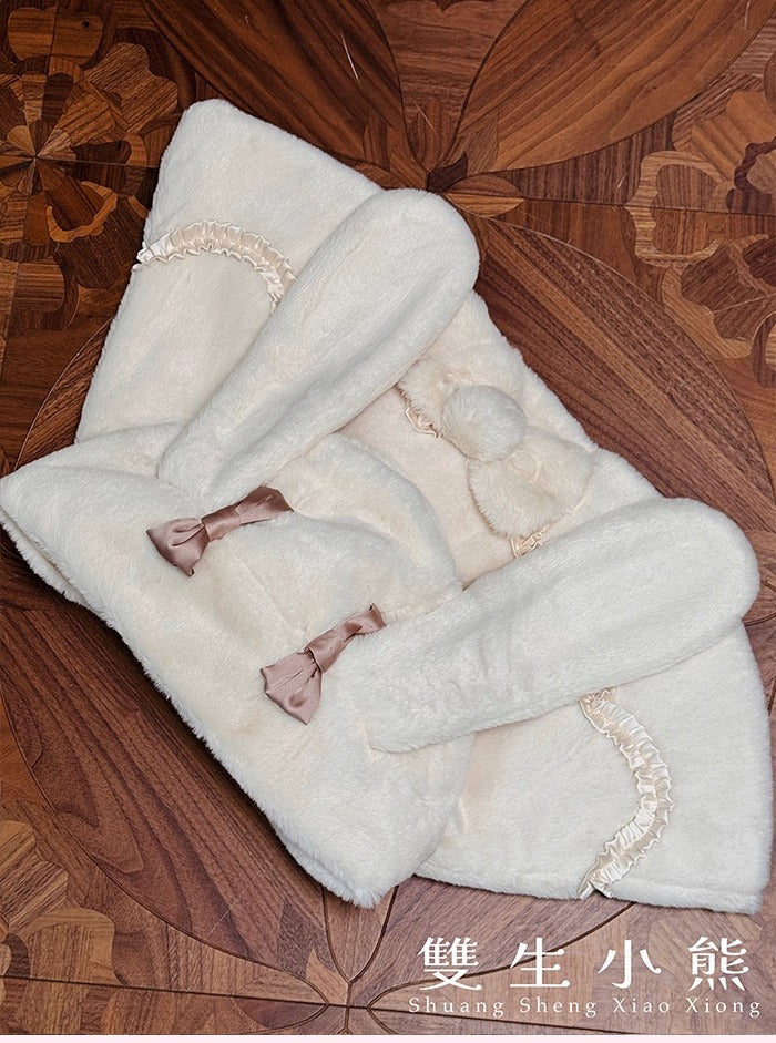 【受注予約~10/23】Frosted Sugar Rabbit ケープ【双生小熊】