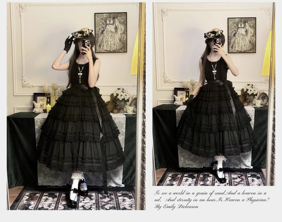 【受注予約~12/24】Lillian's Summer ジャンパースカート(タイプ2・ショート丈)【Spring Flower Language】