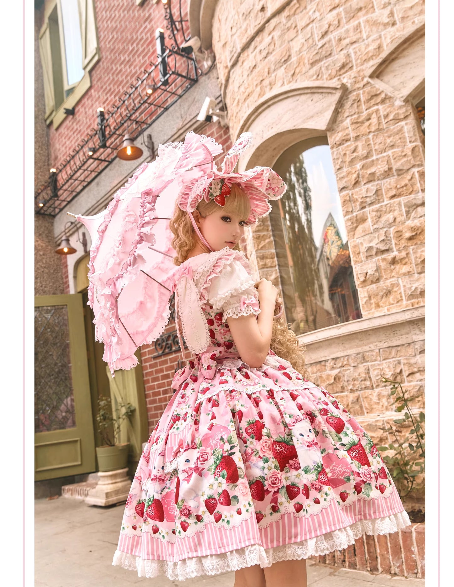【受注予約~4/29】Strawberry Rabbit フルセット【Antique Doll】