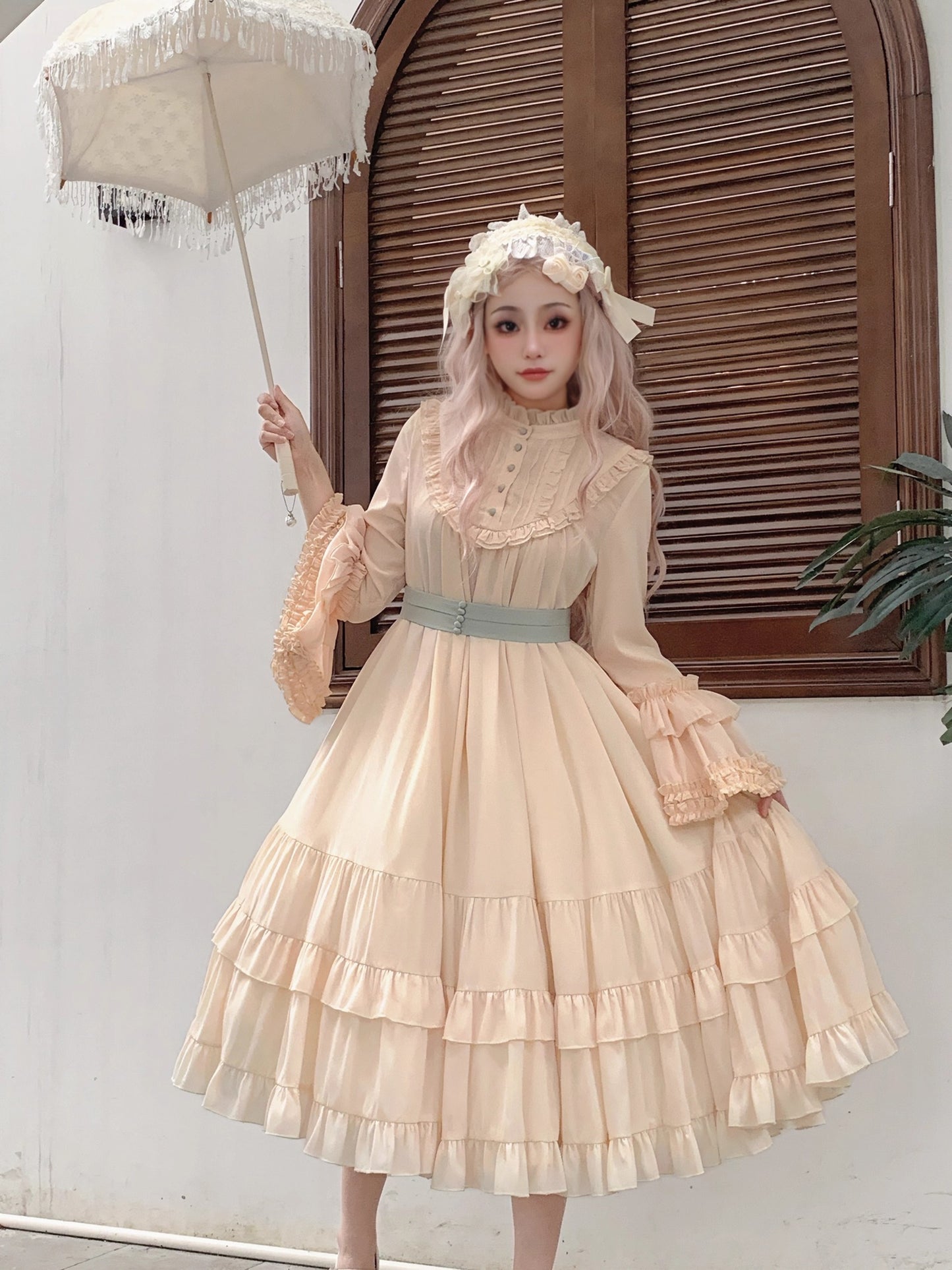 【受注予約~9/25】Princess of Windsor ワンピース・姫袖(ロング丈)【Little Dipper】