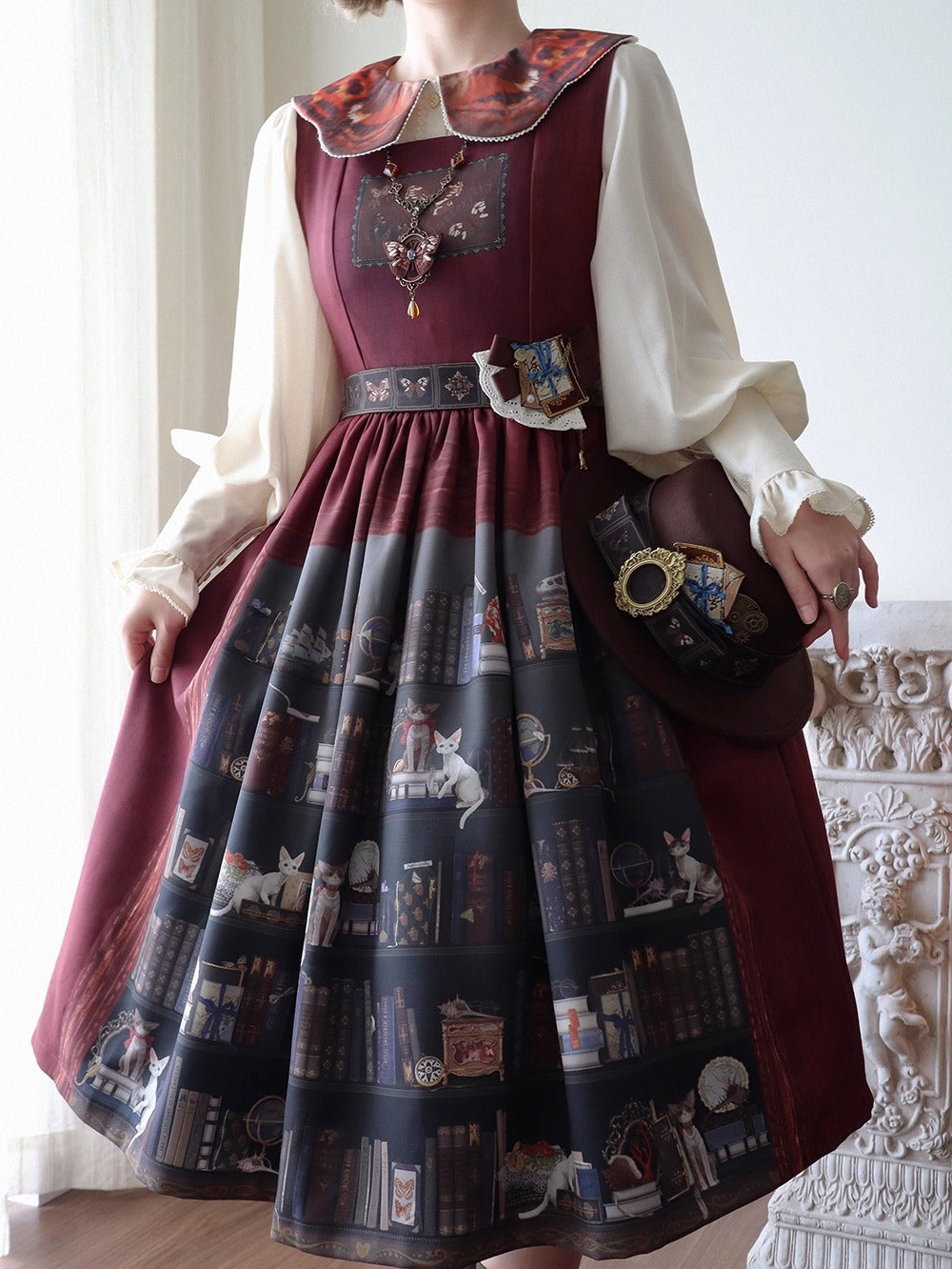 【受注予約~11/6】German Bookshelf ジャンパースカート【Miss Point】