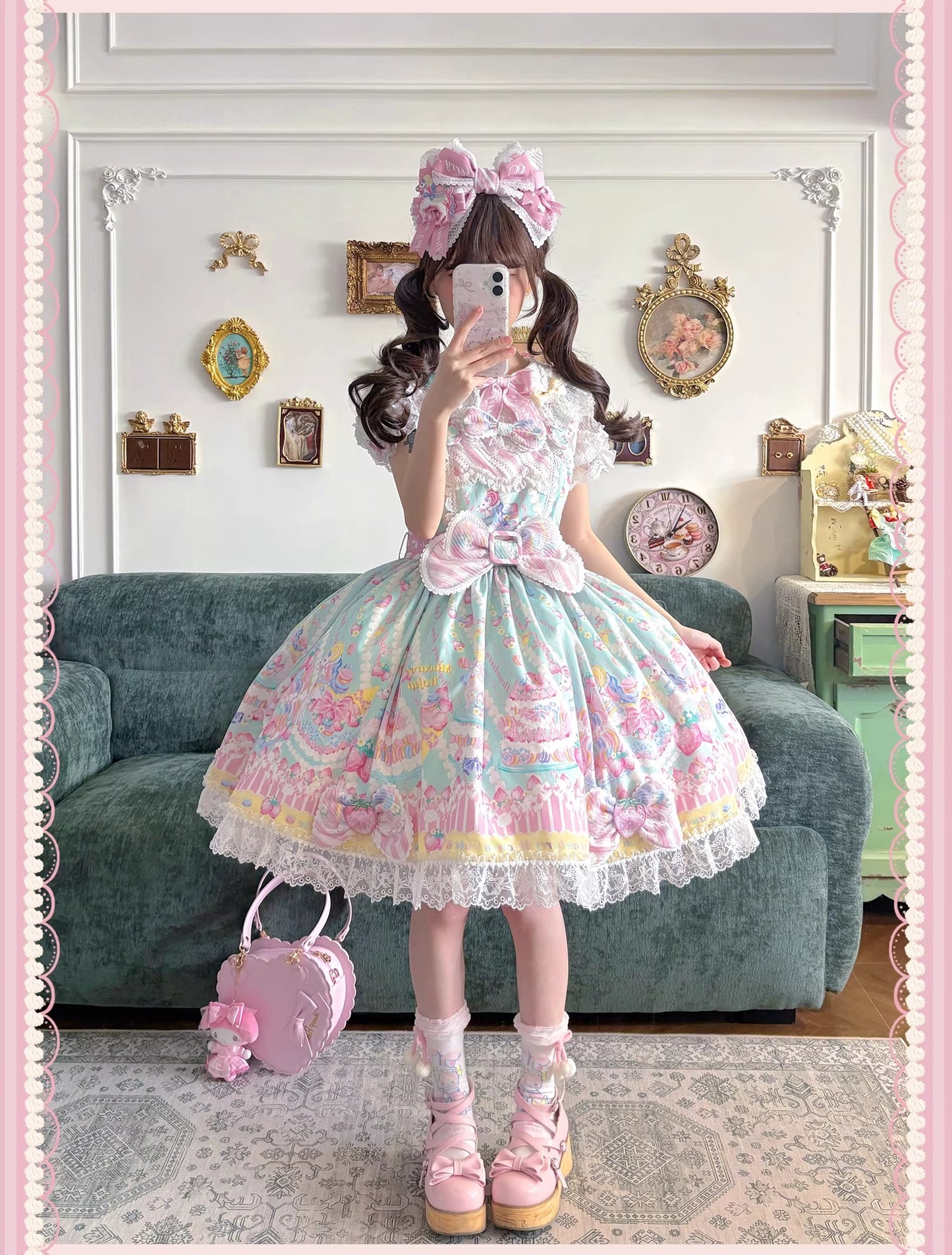 【受注予約~4/27】Pastel Macarons アクセサリー【双生小熊】