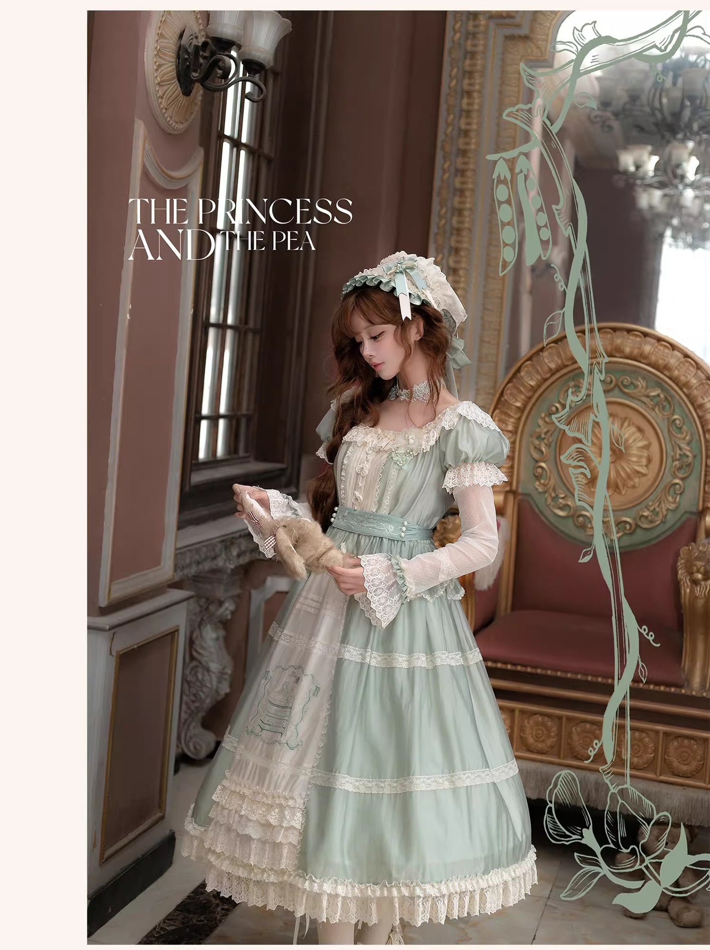 【受注予約~4/19】Princess and the Pea ワンピース【LizBird】