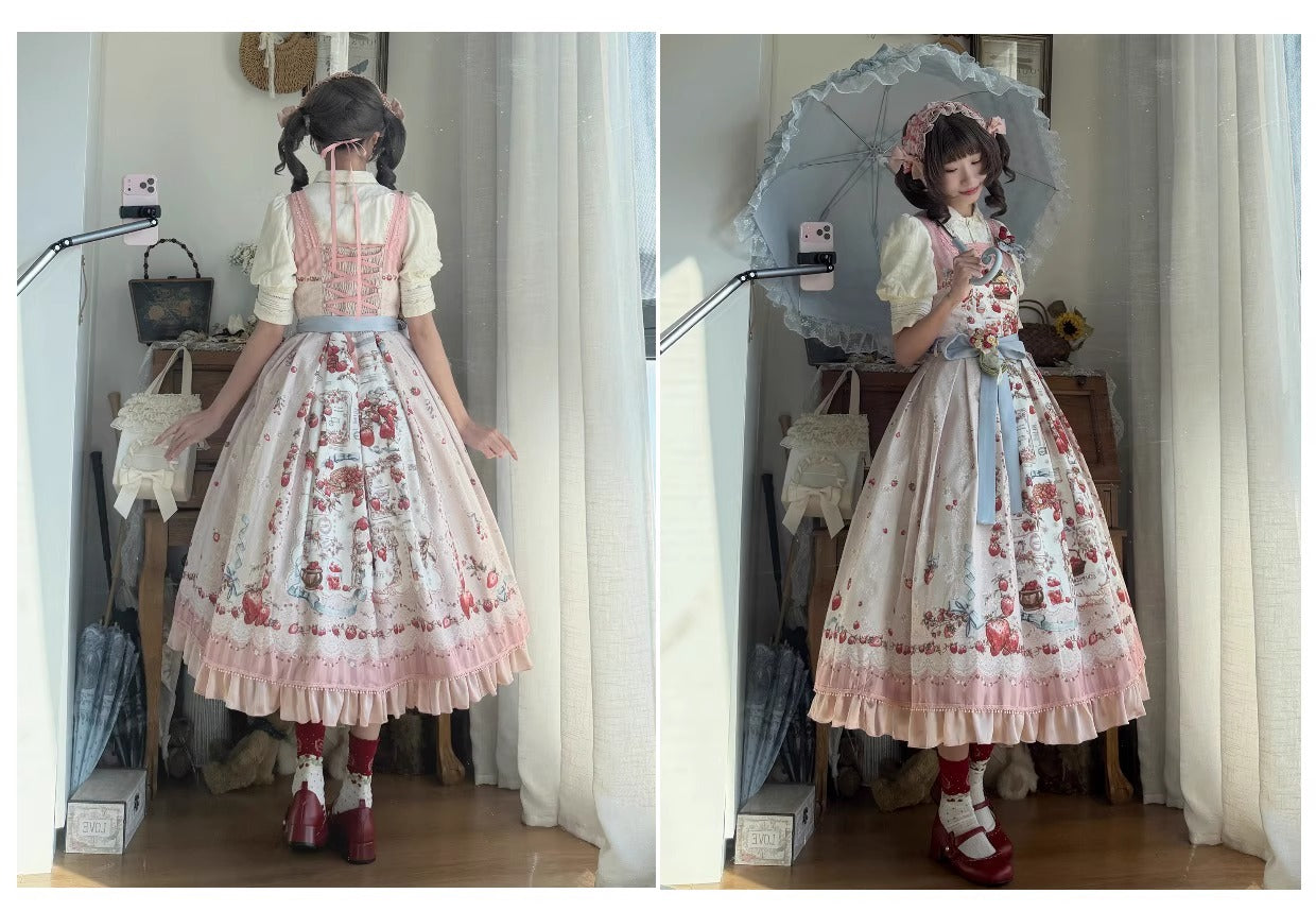 【受注予約~12/16】Strawberry Manor ジャンパースカート【Balladeer】