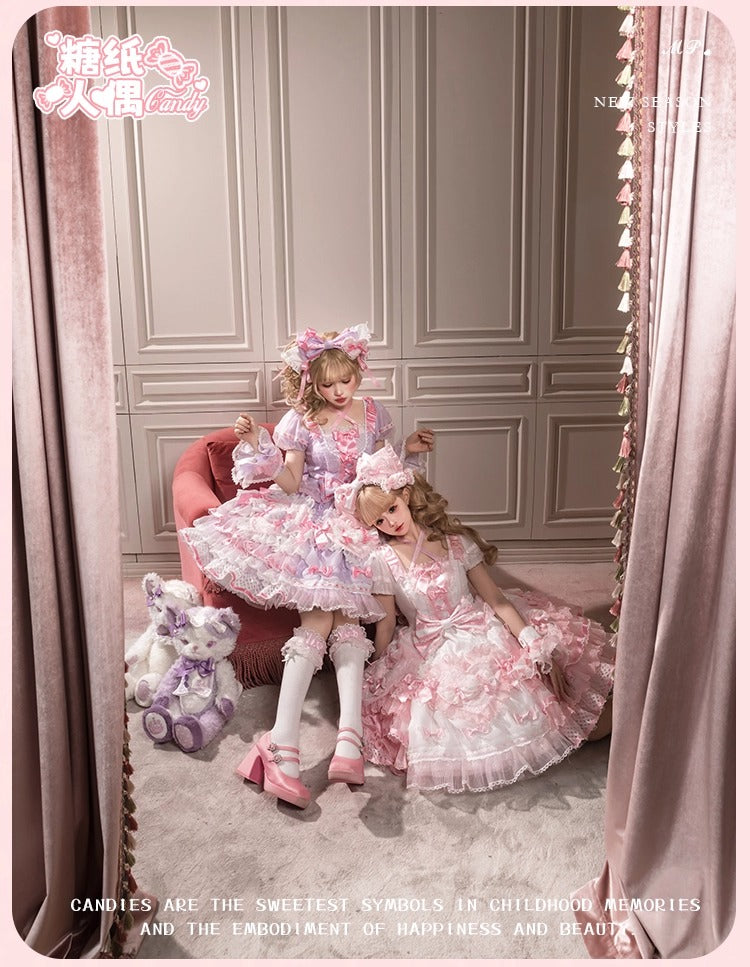 【受注予約~12/8】Candy Wrapper ワンピース【花与珍珠匣】