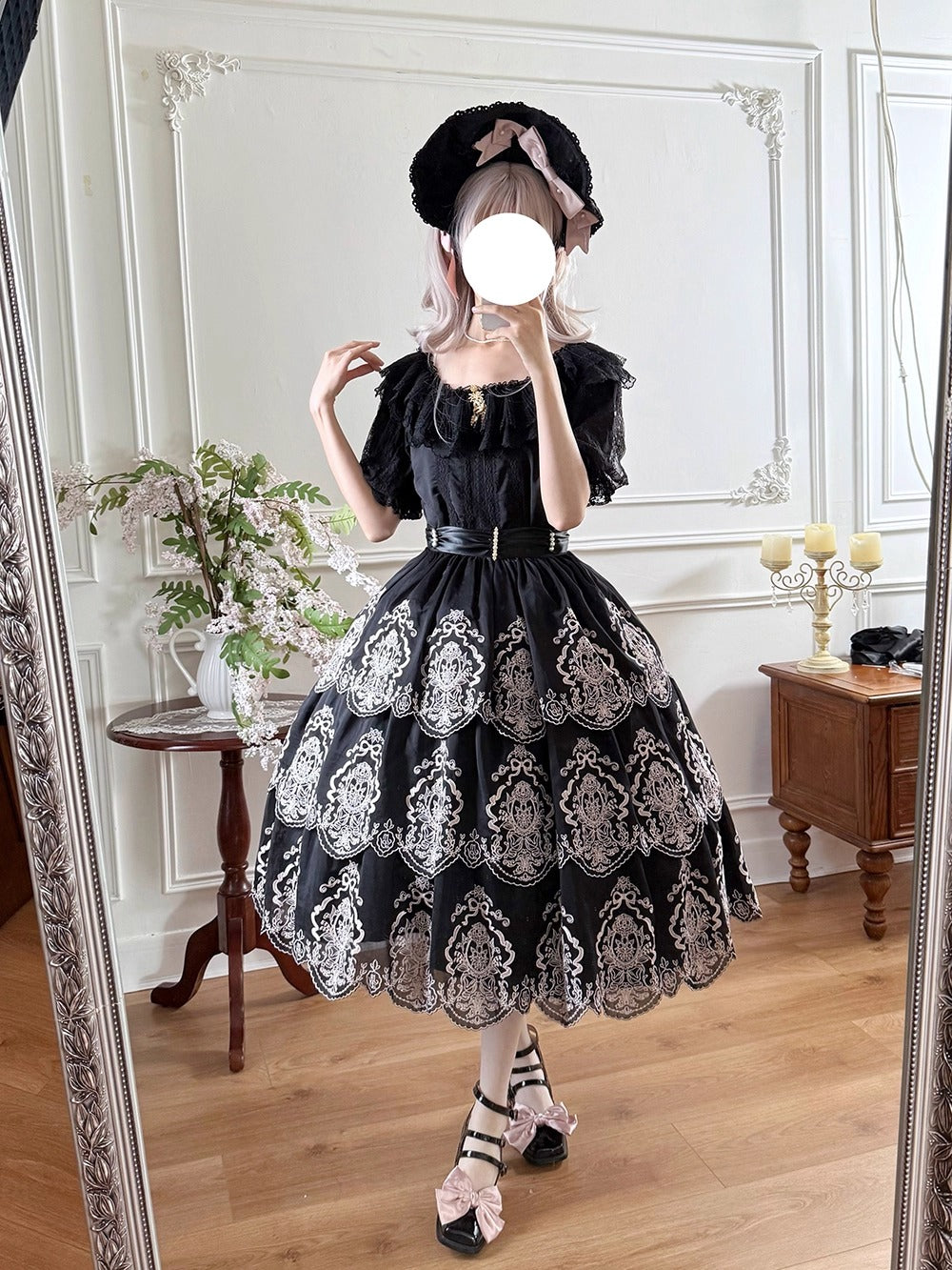 【受注予約~9/25】Point Gardens スカート【Miss Point】