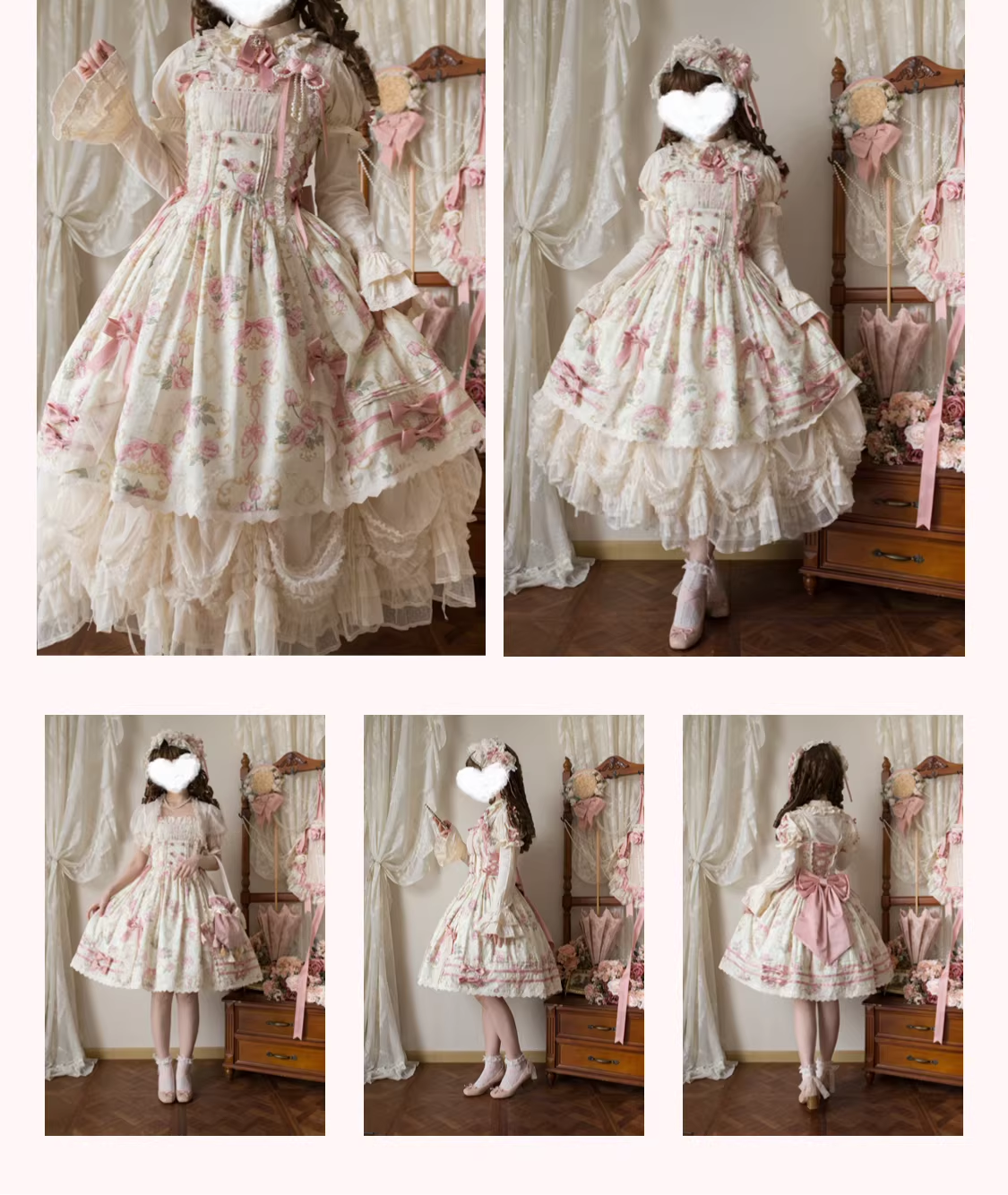 Antique Rose ジャンパースカート・ブラウス【Vivian】