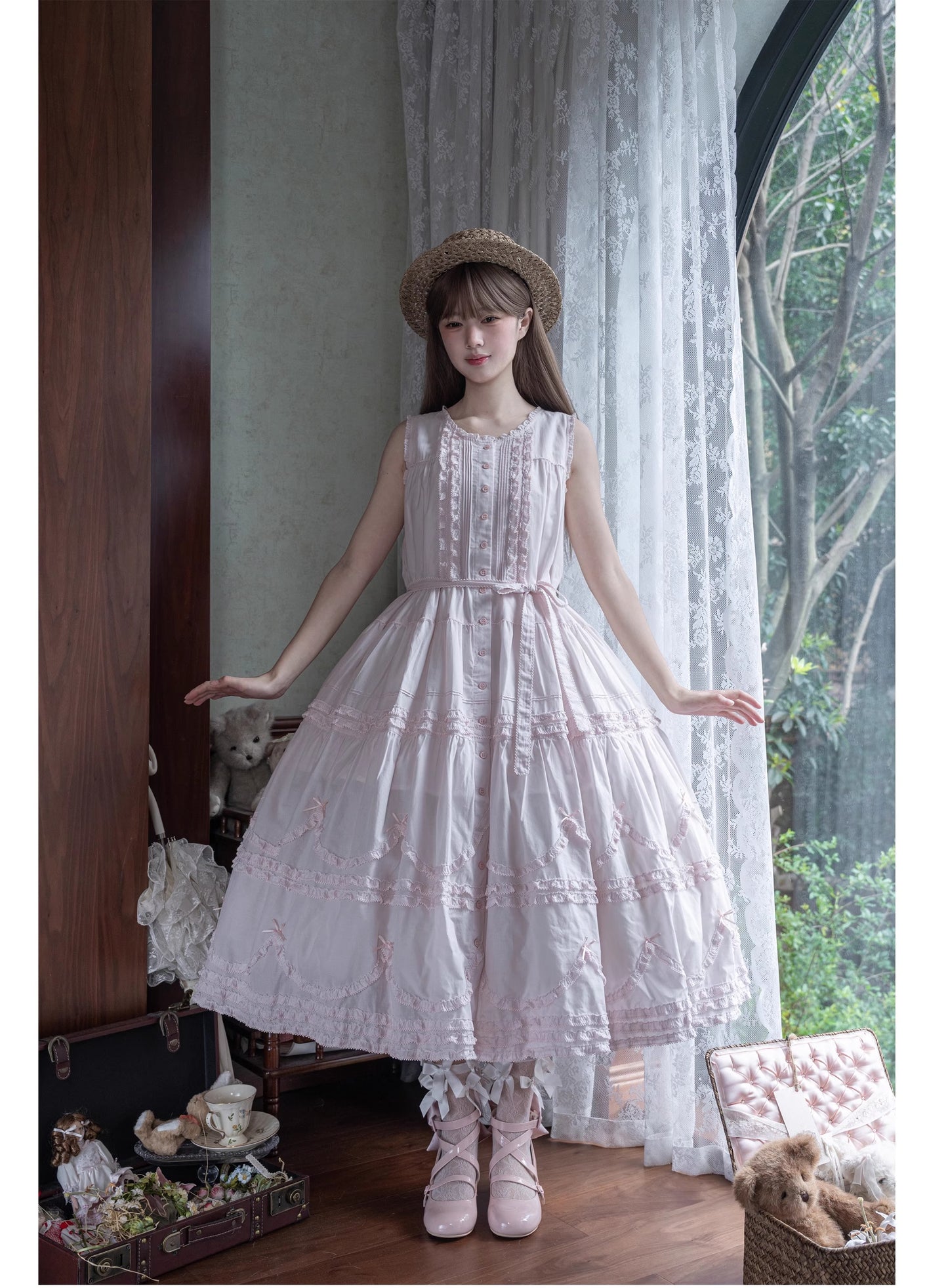 [Vorbestellungen bis 24. September] Warm Sun Palette Jumper Skirt (Typ 2) Lange Länge [Warm Sun Western Clothing]