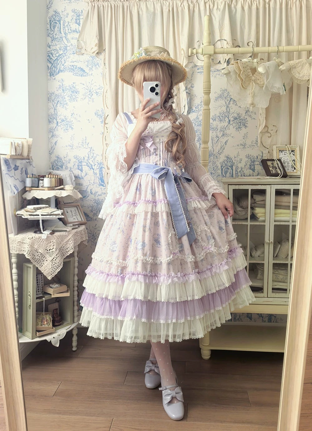 【受注予約~6/11】Blossom Lamb ジャンパースカート【Miss Point】