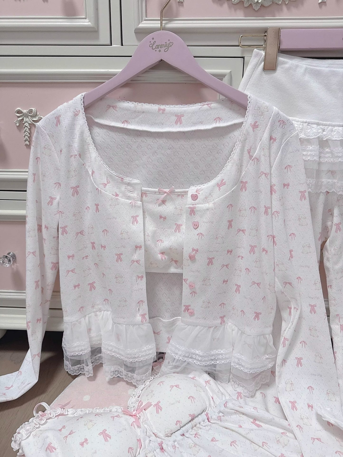 リボンナイトウェア【Sheep Puff】