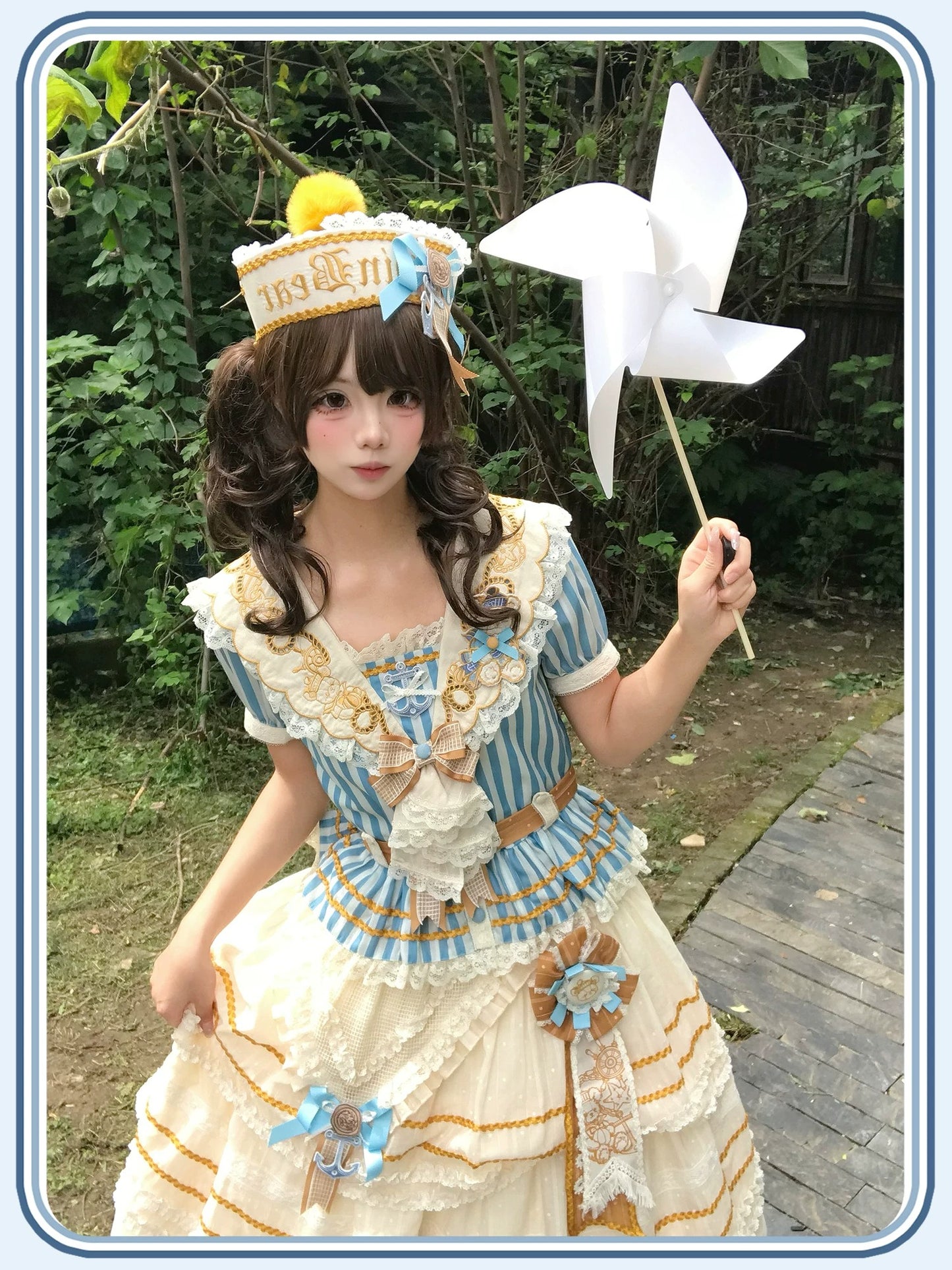 【受注予約~6/28】Antique Sailor Bear トップス・スカート・フルセット【双生小熊】