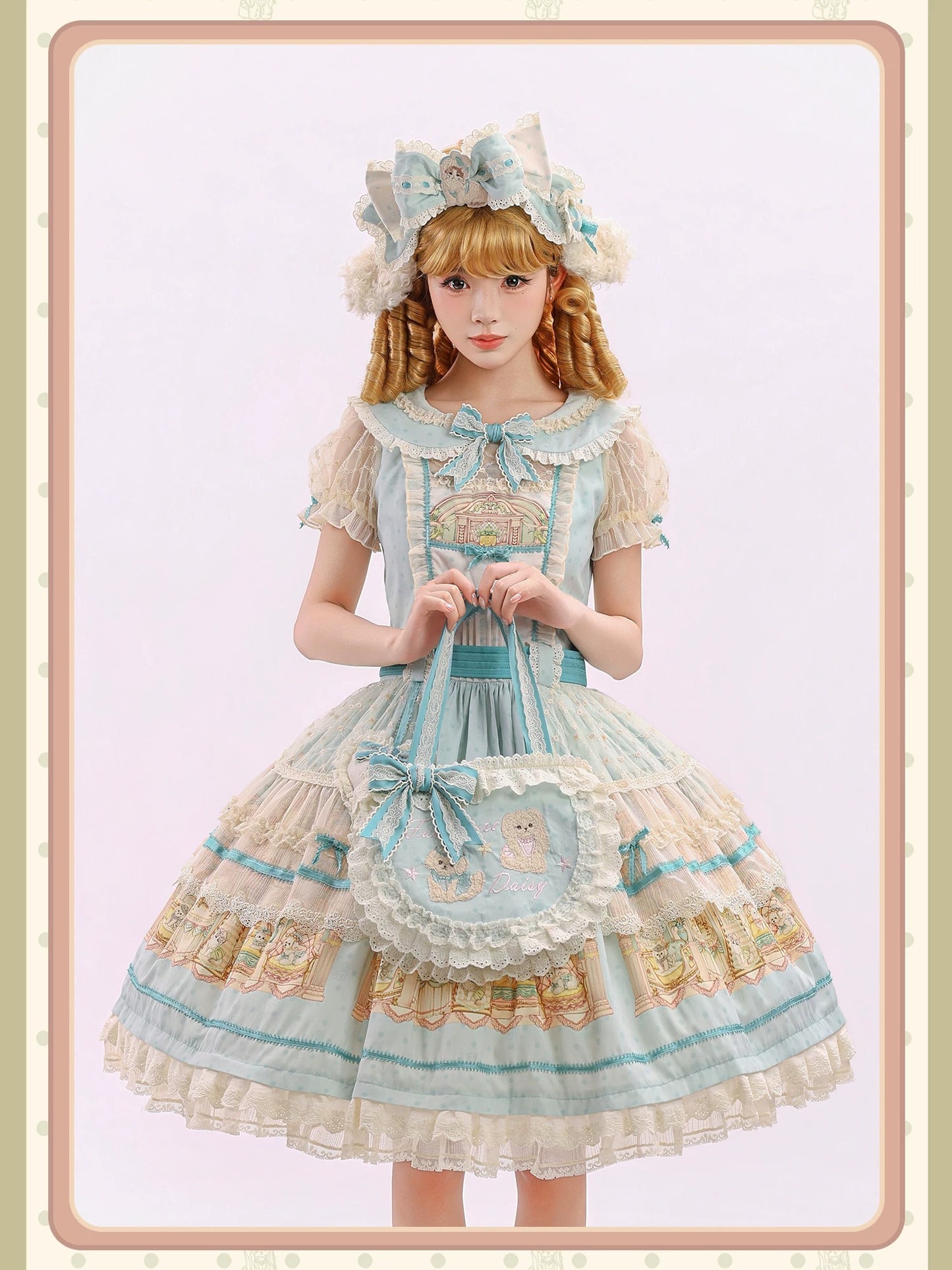 【受注予約~9/6】Fluffy Cat Castle ワンピース・ジャンパースカート【Alice Girl】