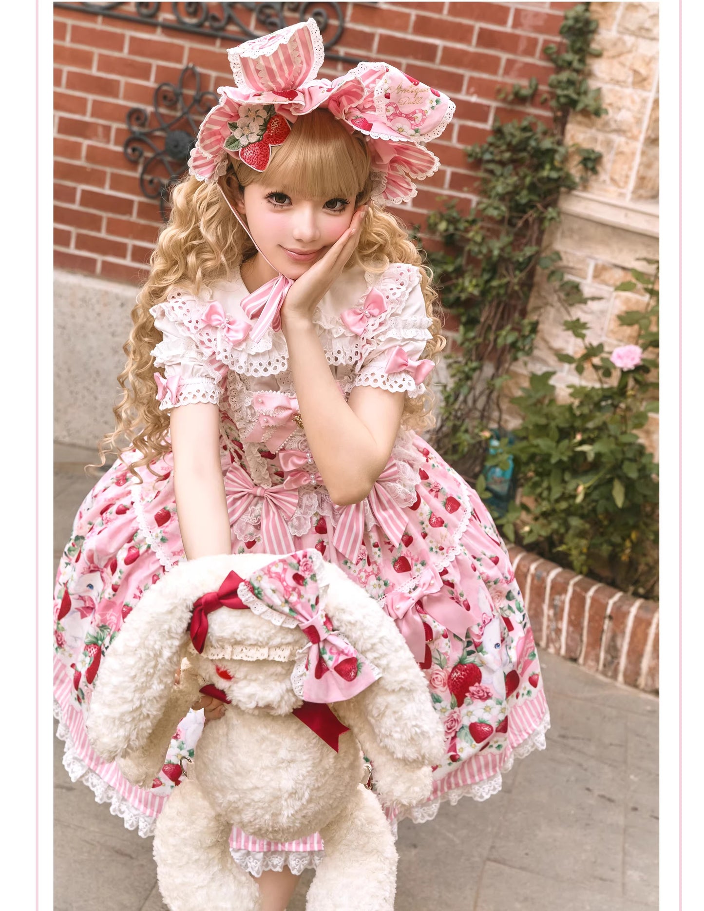 【受注予約~4/29】Strawberry Rabbit フルセット【Antique Doll】