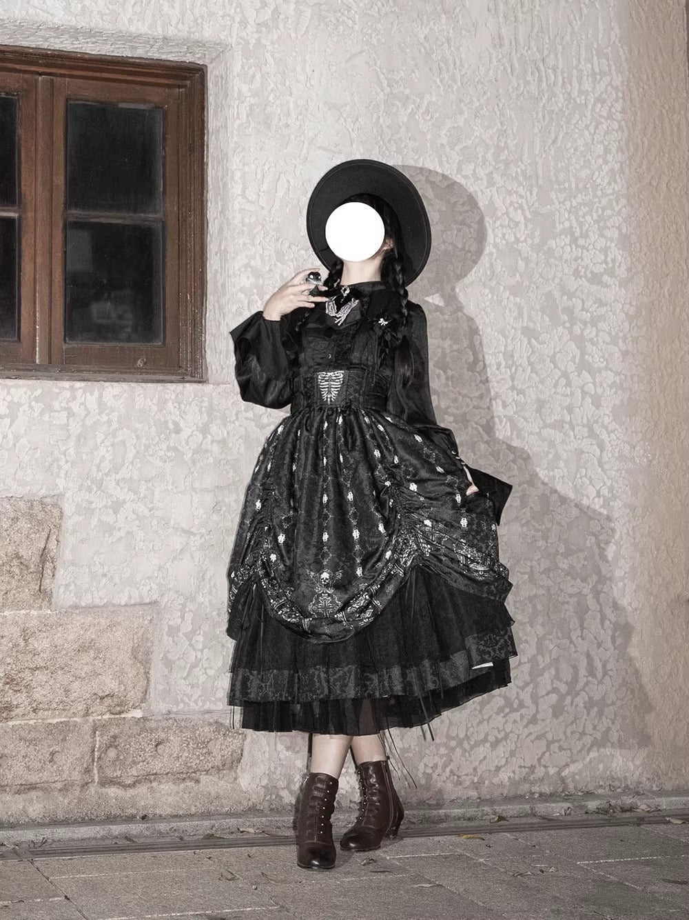 【受注予約~2/24】Returning on a Moonlit Night スカート【Miss Point】