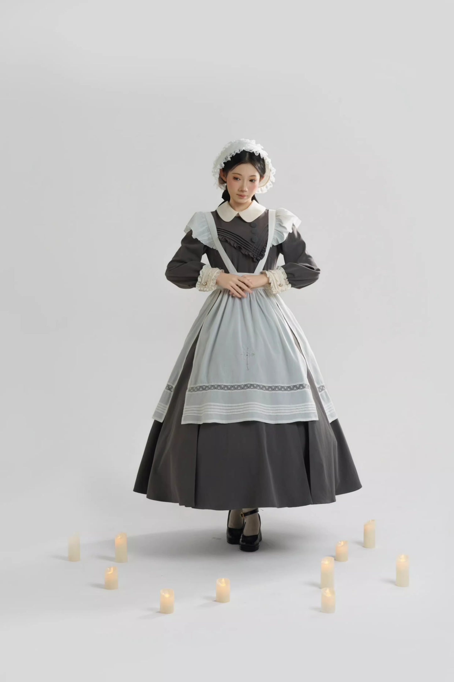 【受注予約~12/18】Lady Bird エプロン・ボンネット【sara bell】