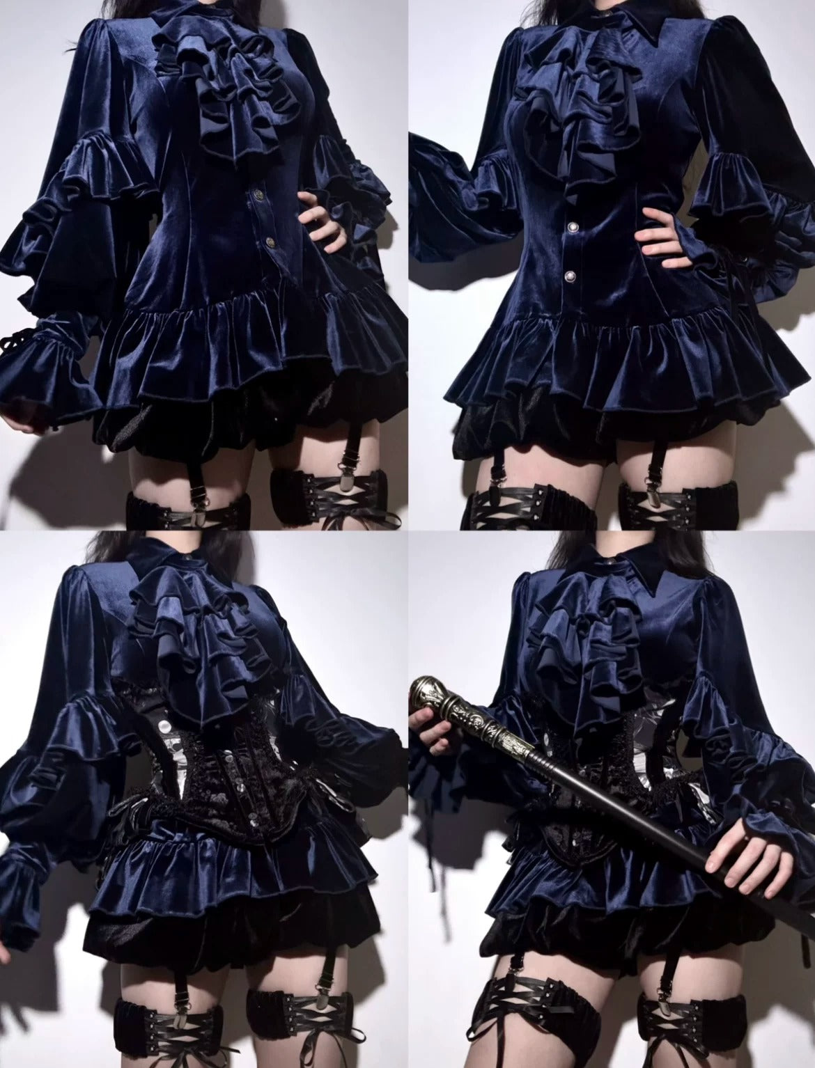 Duchess Ravenna ブラウス(ベルベットver.)【Evegie】