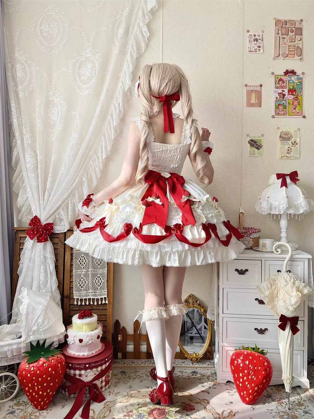 【受注予約~3/18】初雪苺 ワンピース・ジャンパースカート【Uncle's Workshop】