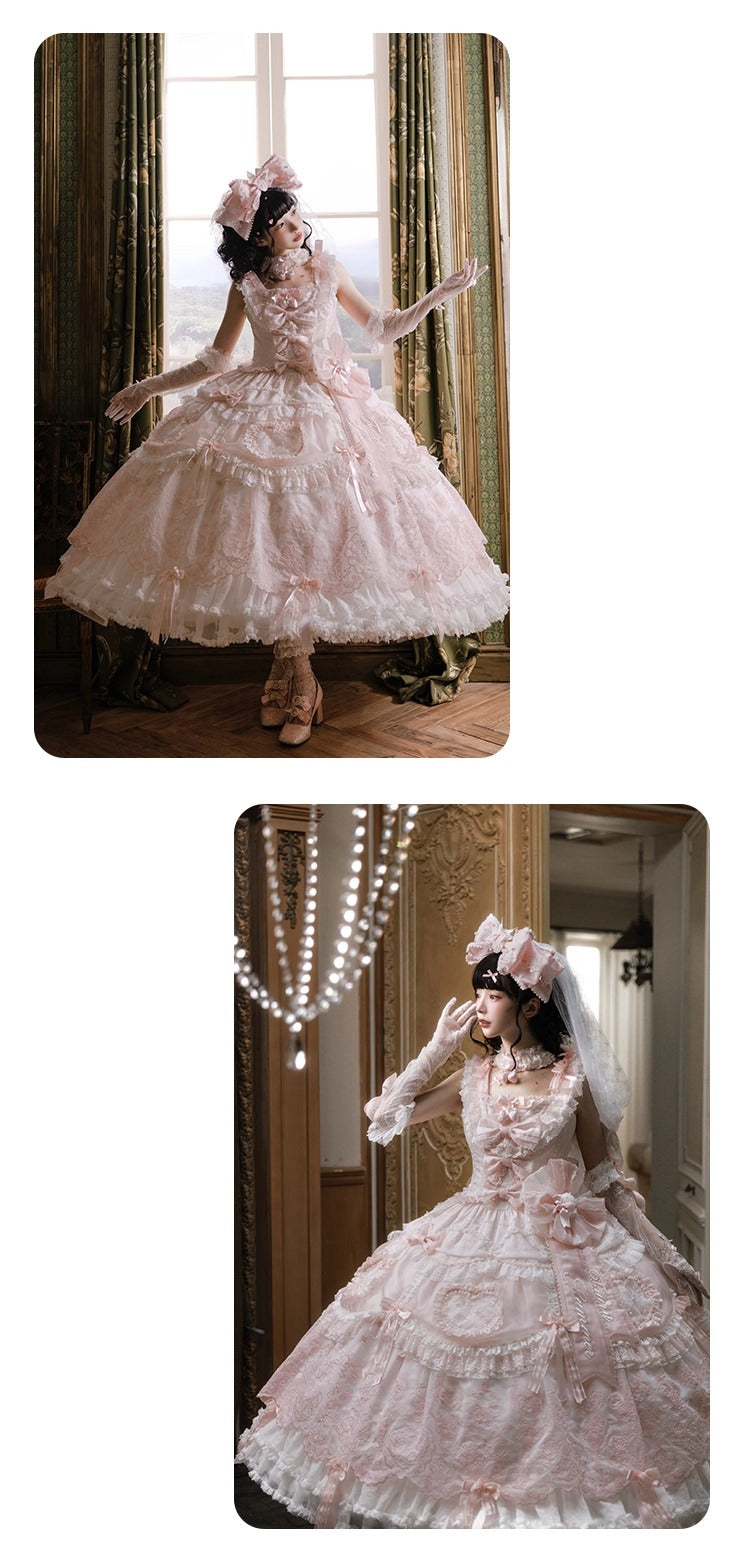 【受注予約~8/28】Strawberry momo Party ジャンパースカートセット(ウェディングver.)【仲夏物語】