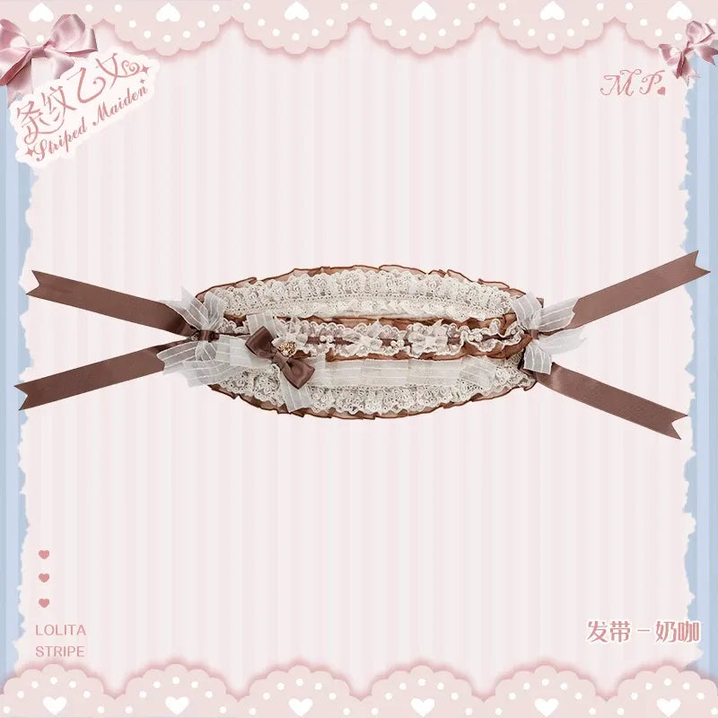 【受注予約~8/3】Striped Maiden アクセサリー【花与珍珠匣】