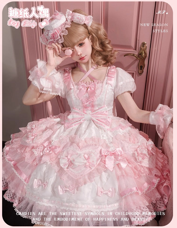 【受注予約~12/8】Candy Wrapper ワンピース【花与珍珠匣】