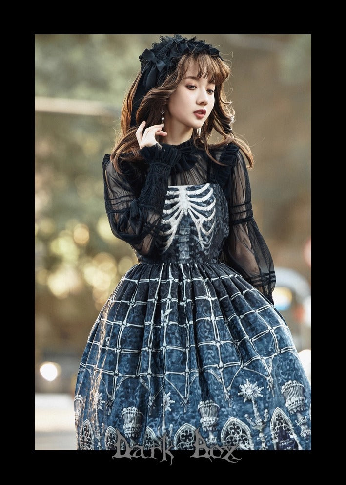 【受注予約~11/10】Ossuary ジャンパースカート【Dark Box】