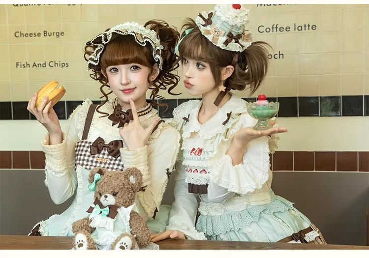 【受注予約~1/26】CupCakes ジャンパースカート【花与珍珠匣】