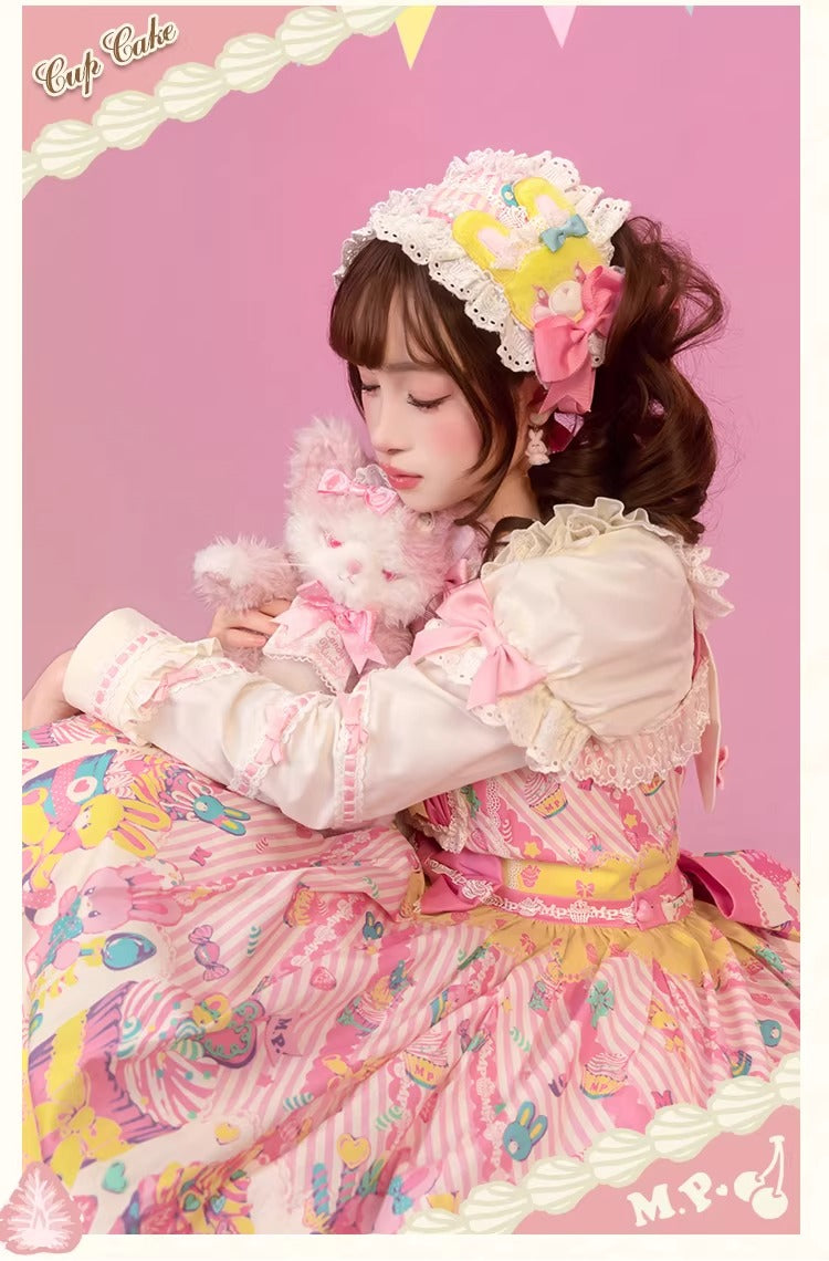 【受注予約~1/26】CupCakes ジャンパースカート【花与珍珠匣】