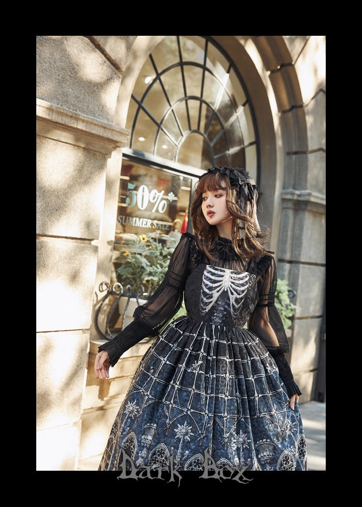 【受注予約~11/10】Ossuary ジャンパースカート【Dark Box】