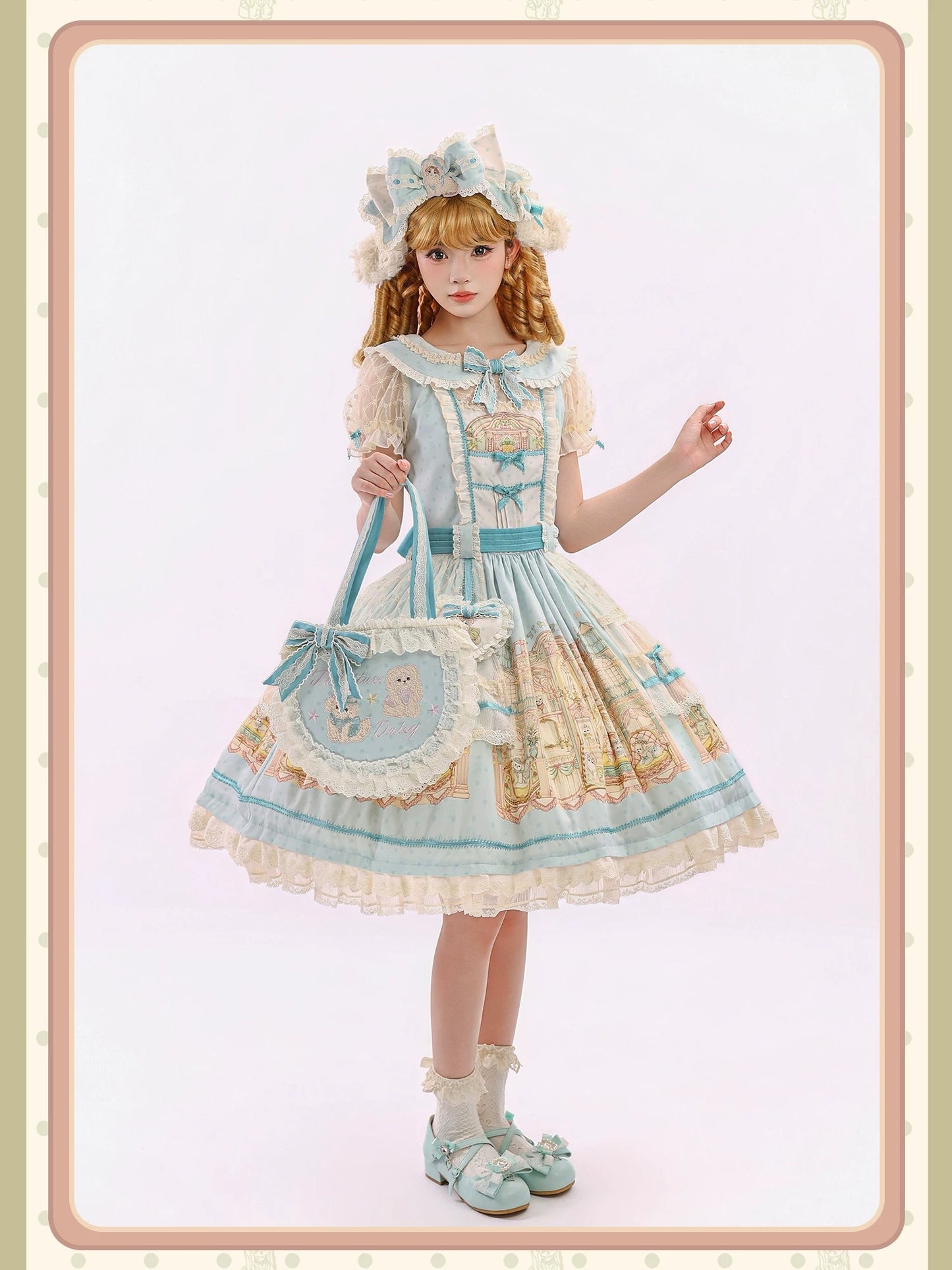 【受注予約~9/6】Fluffy Cat Castle ワンピース・ジャンパースカート【Alice Girl】