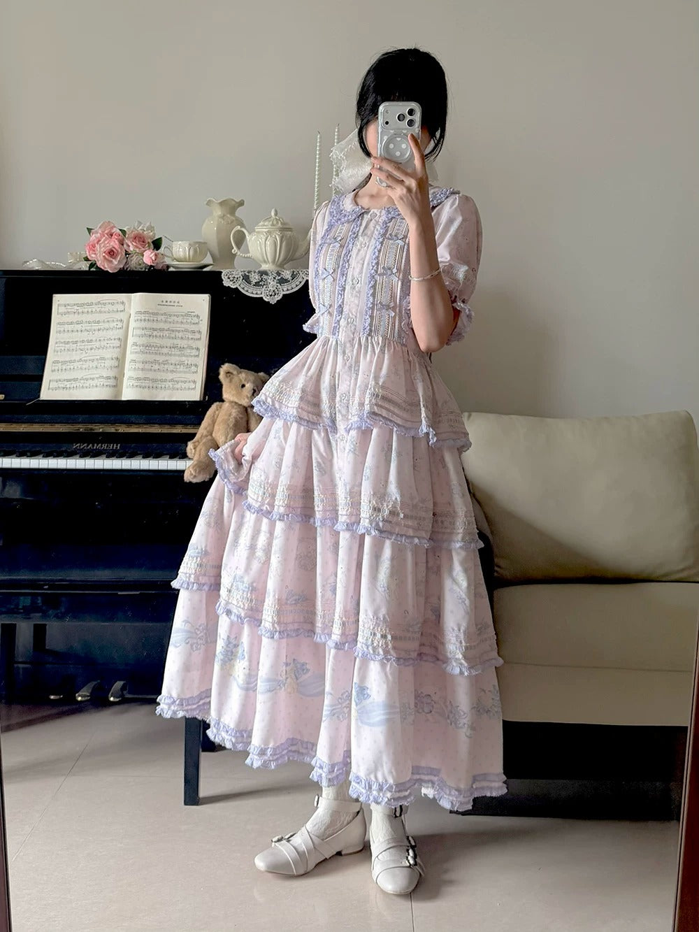 【受注予約~6/11】Blossom Lamb ワンピース(タイプ1)【Miss Point】