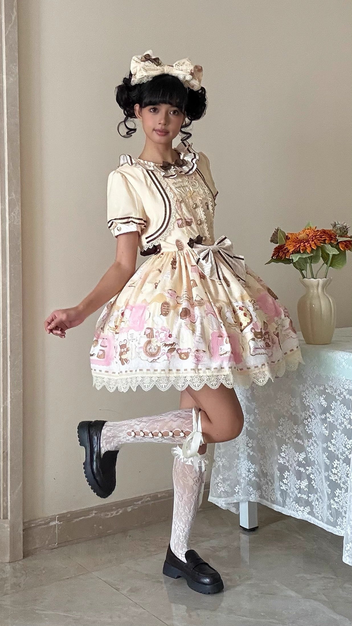 【受注予約~6/11】ドリームカフェ ワンピース【babyblue】