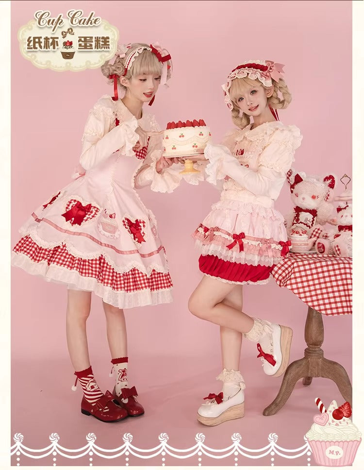 【受注予約~1/26】CupCakes ジャンパースカート【花与珍珠匣】