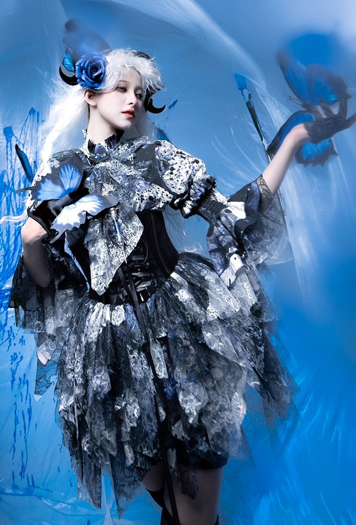 【受注予約~12/10】Horrible Wonderland ブラウス(プリントver.)【Lilith House】