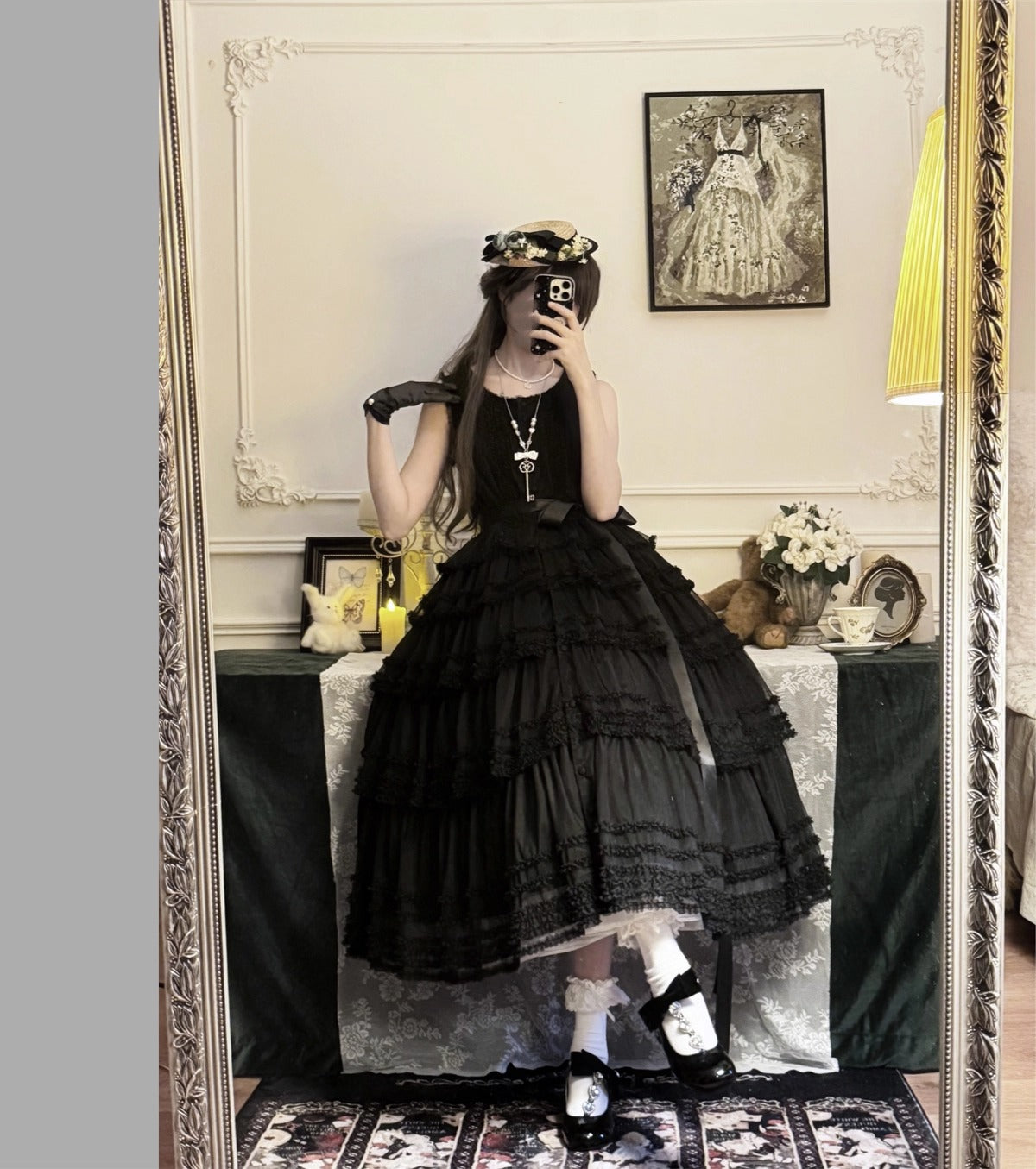 【受注予約~12/24】Lillian's Summer ジャンパースカート(タイプ2・ロング丈)【Spring Flower Language】