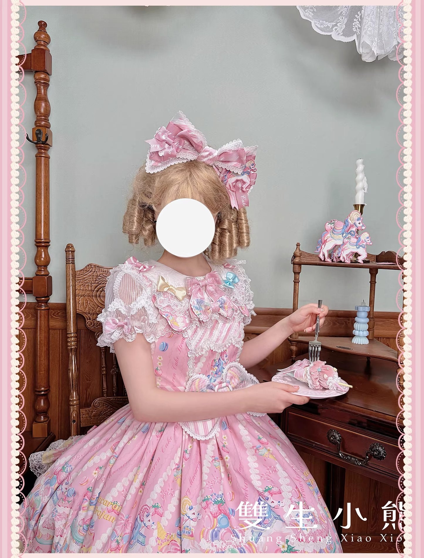 【受注予約~4/27】Pastel Macarons アクセサリー【双生小熊】