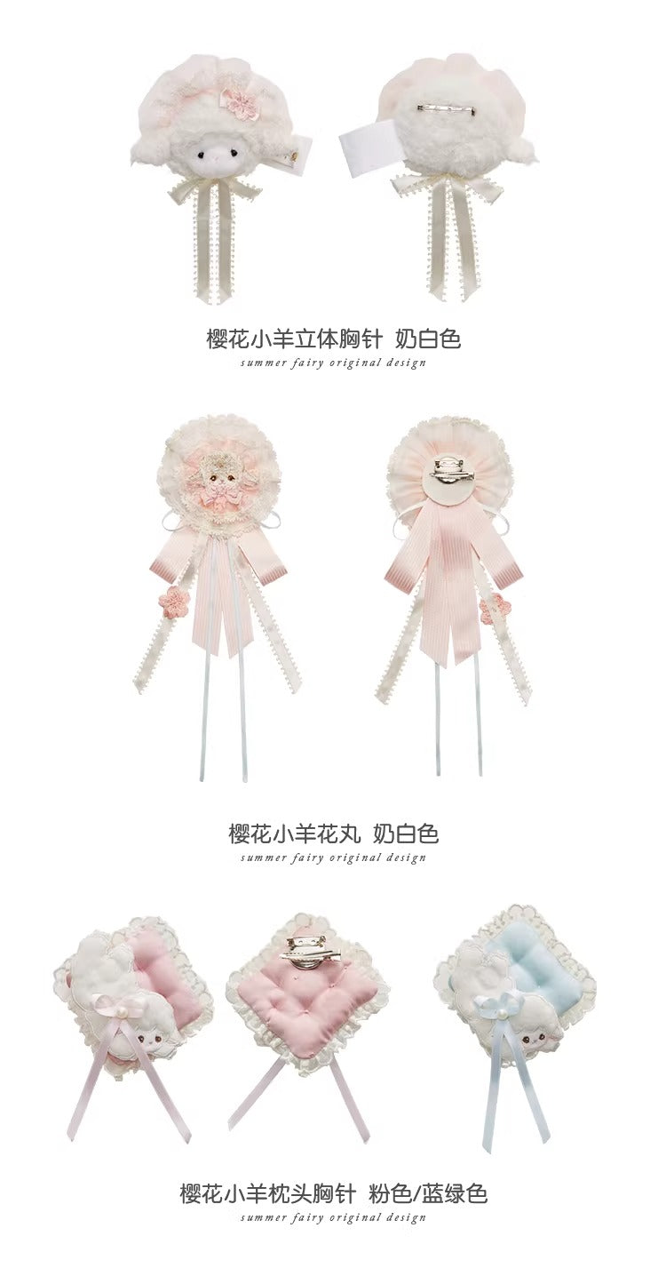 【受注予約~4/2】Sakura Sheep アクセサリー【仲夏物語】