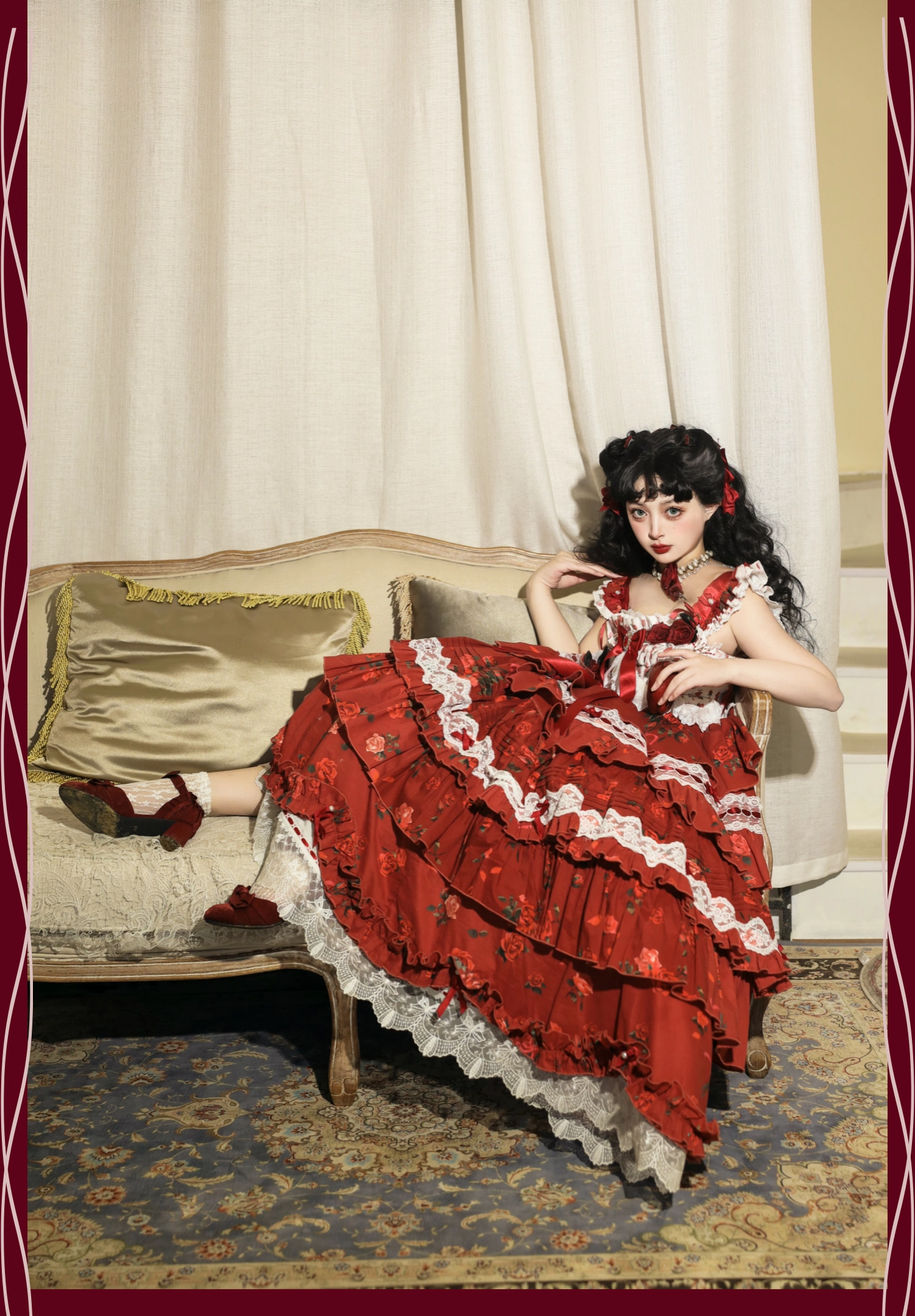 【受注予約~2/18】Little Rose ワンピース【signorina】