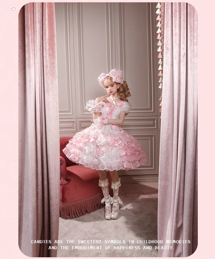 【受注予約~12/8】Candy Wrapper ワンピース【花与珍珠匣】