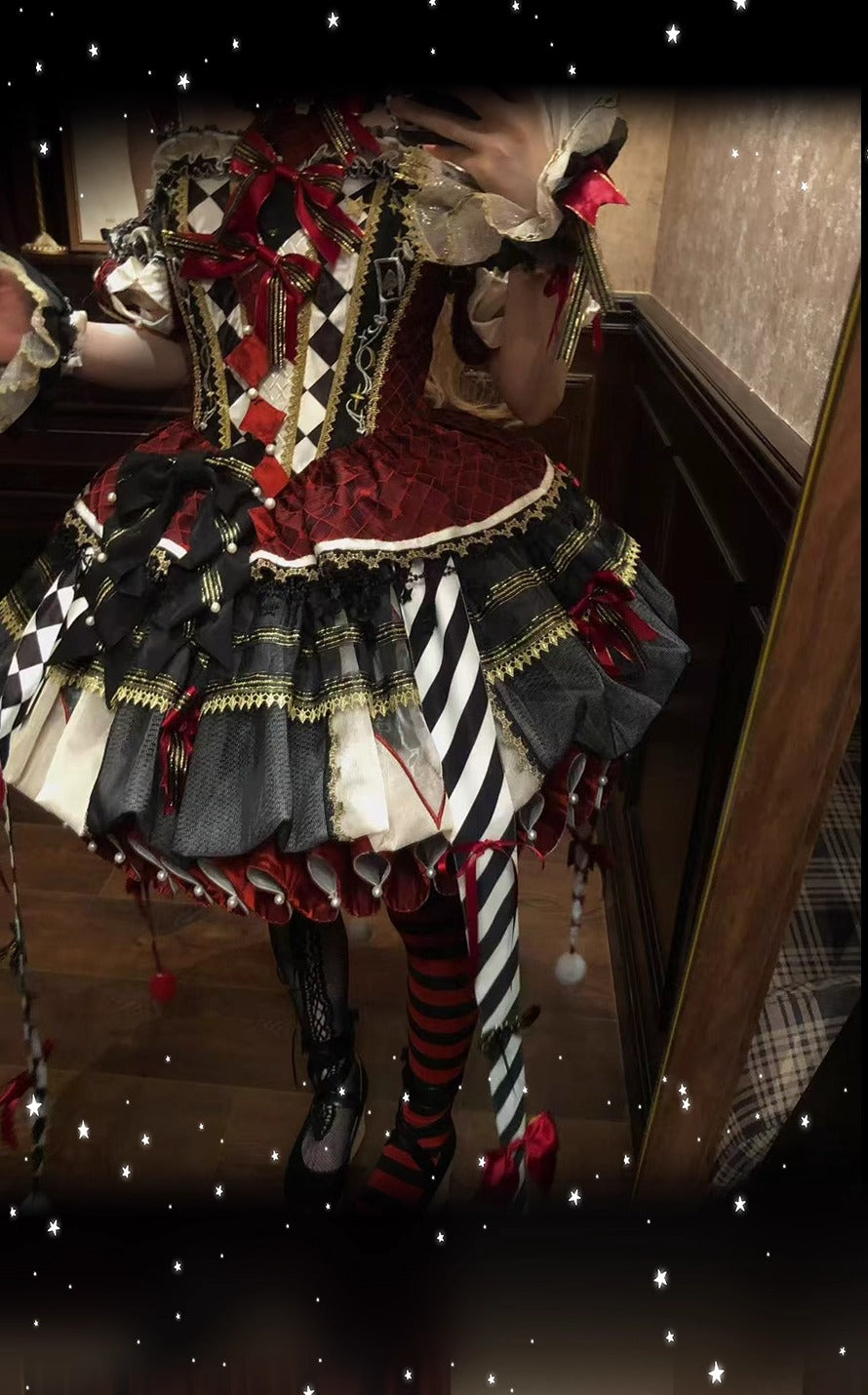 【受注予約~12/24】K.Q.Fサーカス団 フルセット(ブラック×レッド)【咩耶】