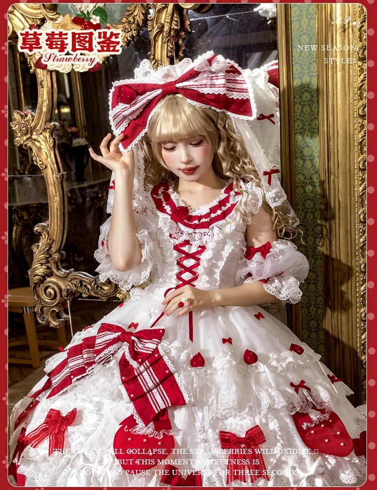 【受注予約~11/18】Strawberry Cake Illustration アクセサリー【花与珍珠匣】