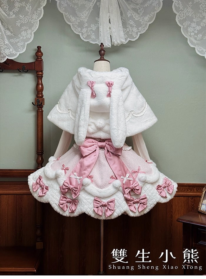 【受注予約~10/23】Frosted Sugar Rabbit ケープ【双生小熊】