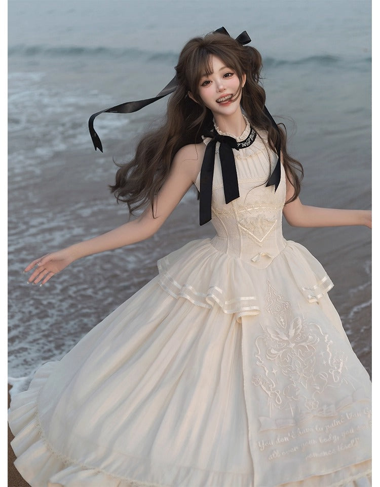 【受注予約~1/13】Liberty Letter ワンピース【Snow】